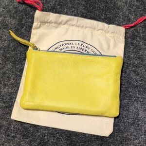 Blair Ritchey Chartreuse zip wallet